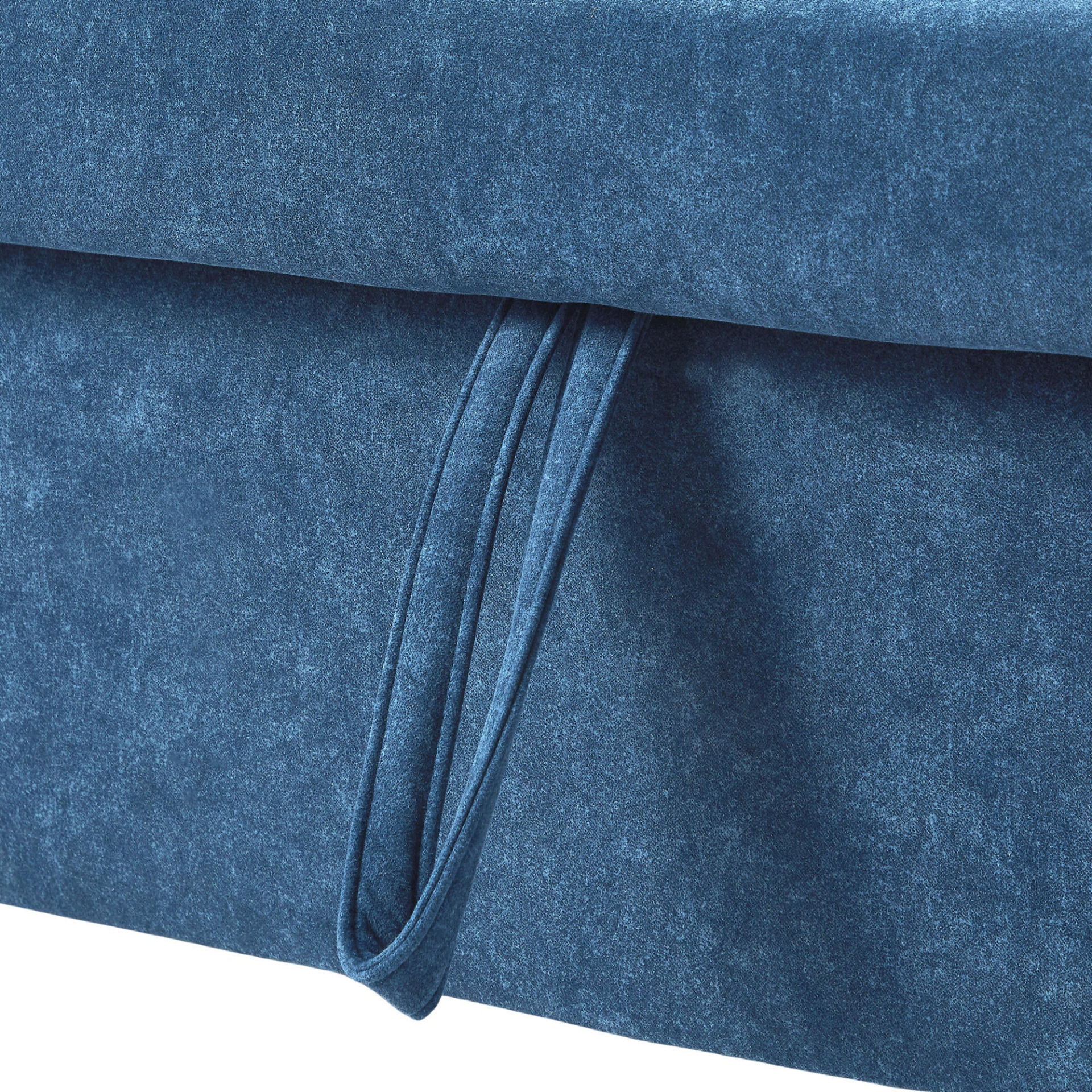 55.1" Pull Out Sleep Sofa Bed Loveseats Sofa Couch with Adjsutable Backrest, Storage Pockets, 2 Soft Pillows, USB Ports - Blue Sensual Secret Boutique