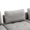 100.7'' L-Shape Sectional Sofa | Comfortable Fabric, Removable Ottoman, Grey Sensual Secret Boutique