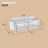 Modern Living Room Sofa in Light Grey-Blue - Comfortable and Stylish Sensual Secret Boutique