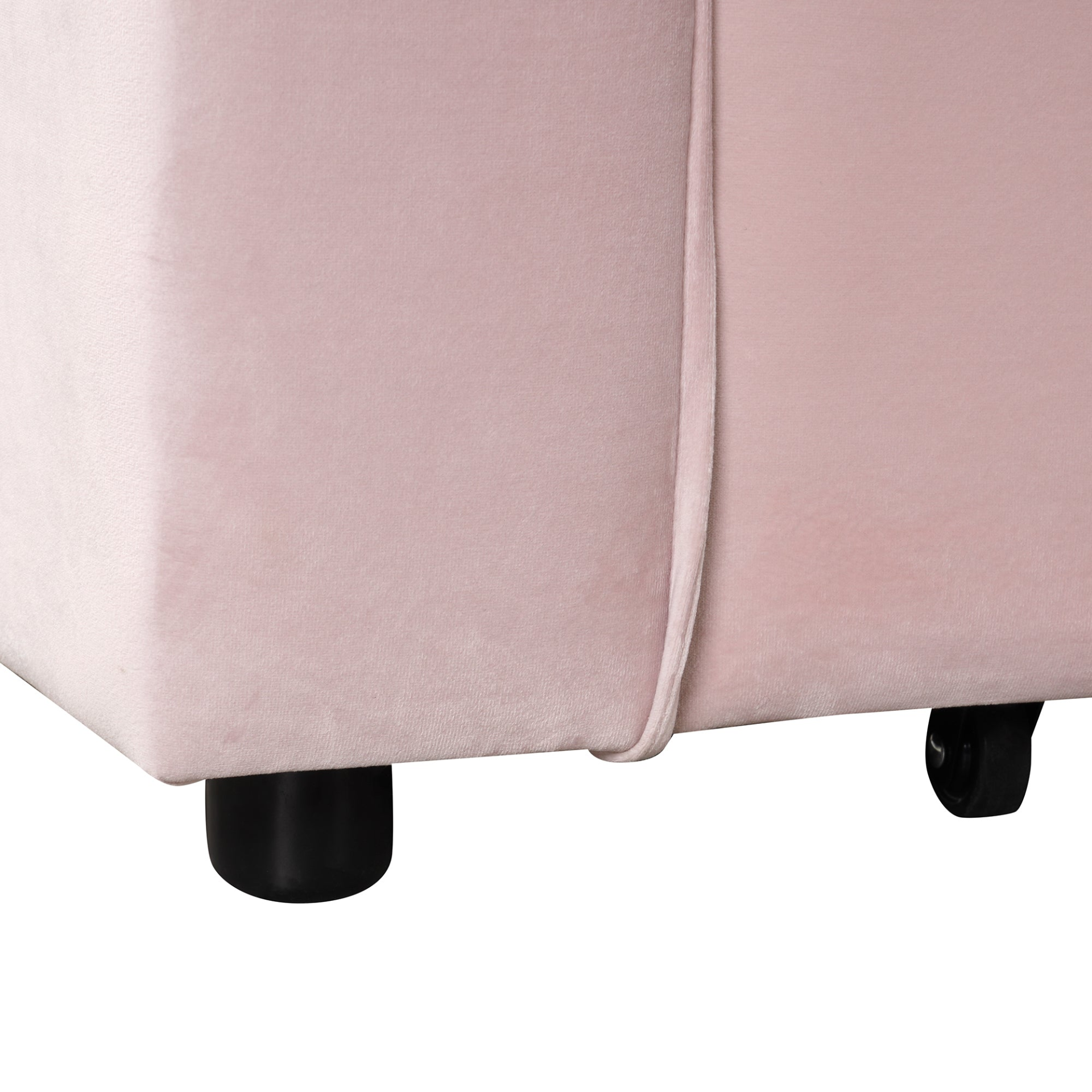 55.3" 4-1 Multi-functional Sofa Bed with Cup Holder and USB Port - Pink Sensual Secret Boutique