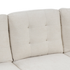 Modern U-Shaped Corner Sectional Sofa Upholstered Linen Fabric Couch - Beige Sensual Secret Boutique