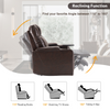 Power Motion Recliner with USB Charging Port and Hidden Arm Storage, Brown Sensual Secret Boutique