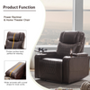 Power Motion Recliner with USB Charging Port and Hidden Arm Storage, Brown Sensual Secret Boutique