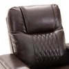 Power Motion Recliner with USB Charging Port and Hidden Arm Storage, Brown Sensual Secret Boutique