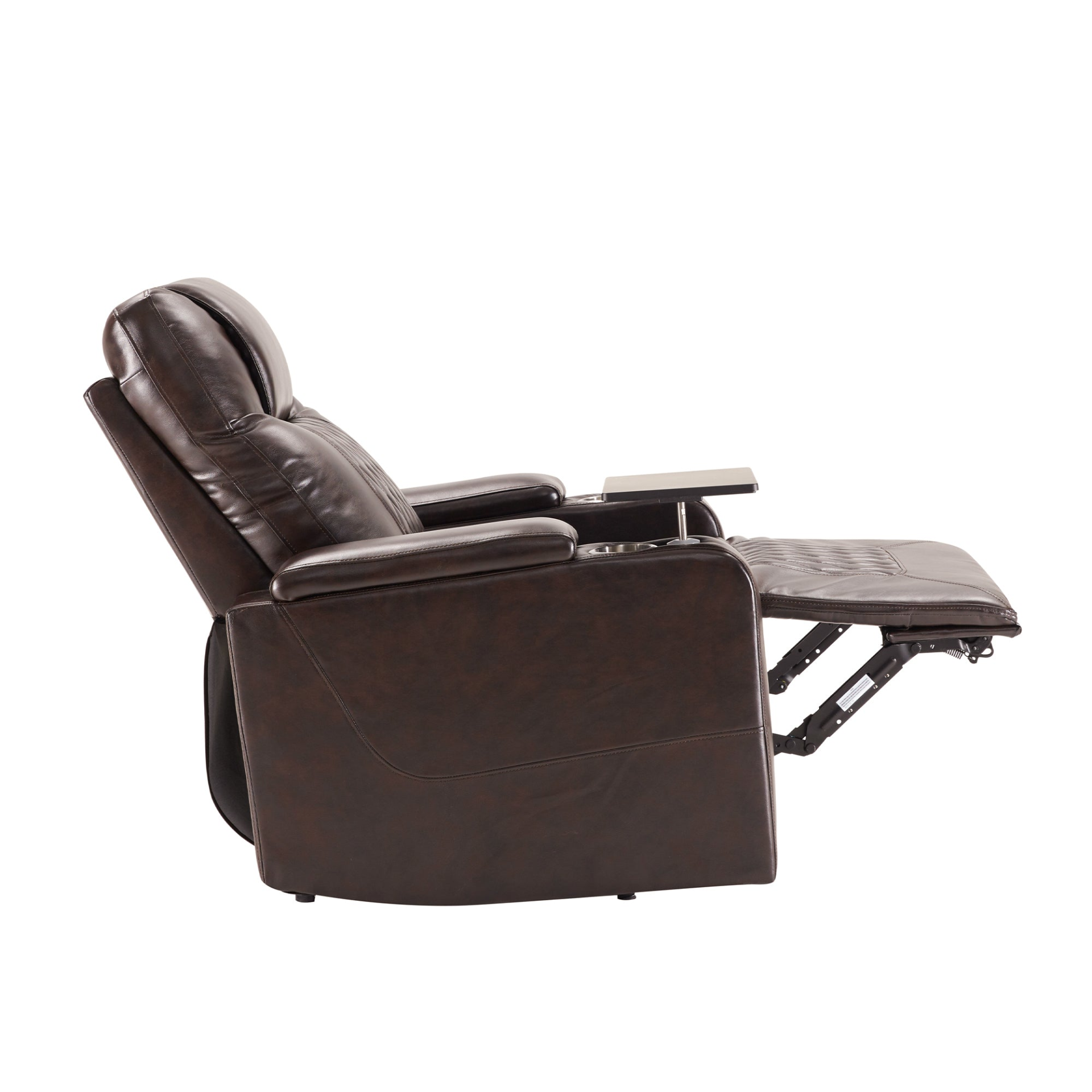 Power Motion Recliner with USB Charging Port and Hidden Arm Storage, Brown Sensual Secret Boutique