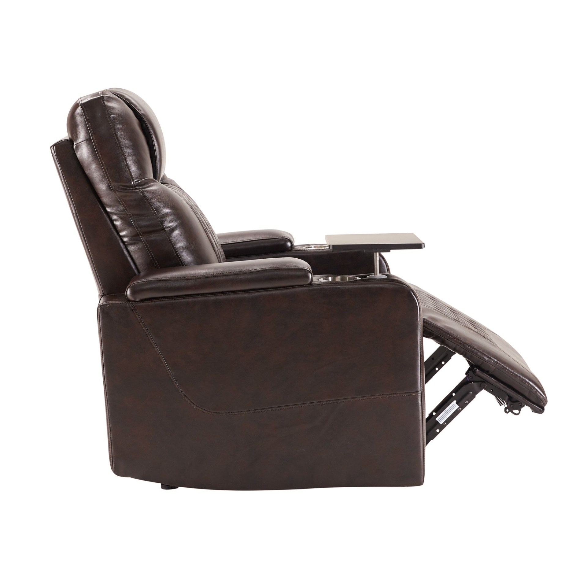 Power Motion Recliner with USB Charging Port and Hidden Arm Storage, Brown Sensual Secret Boutique