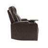 Power Motion Recliner with USB Charging Port and Hidden Arm Storage, Brown Sensual Secret Boutique