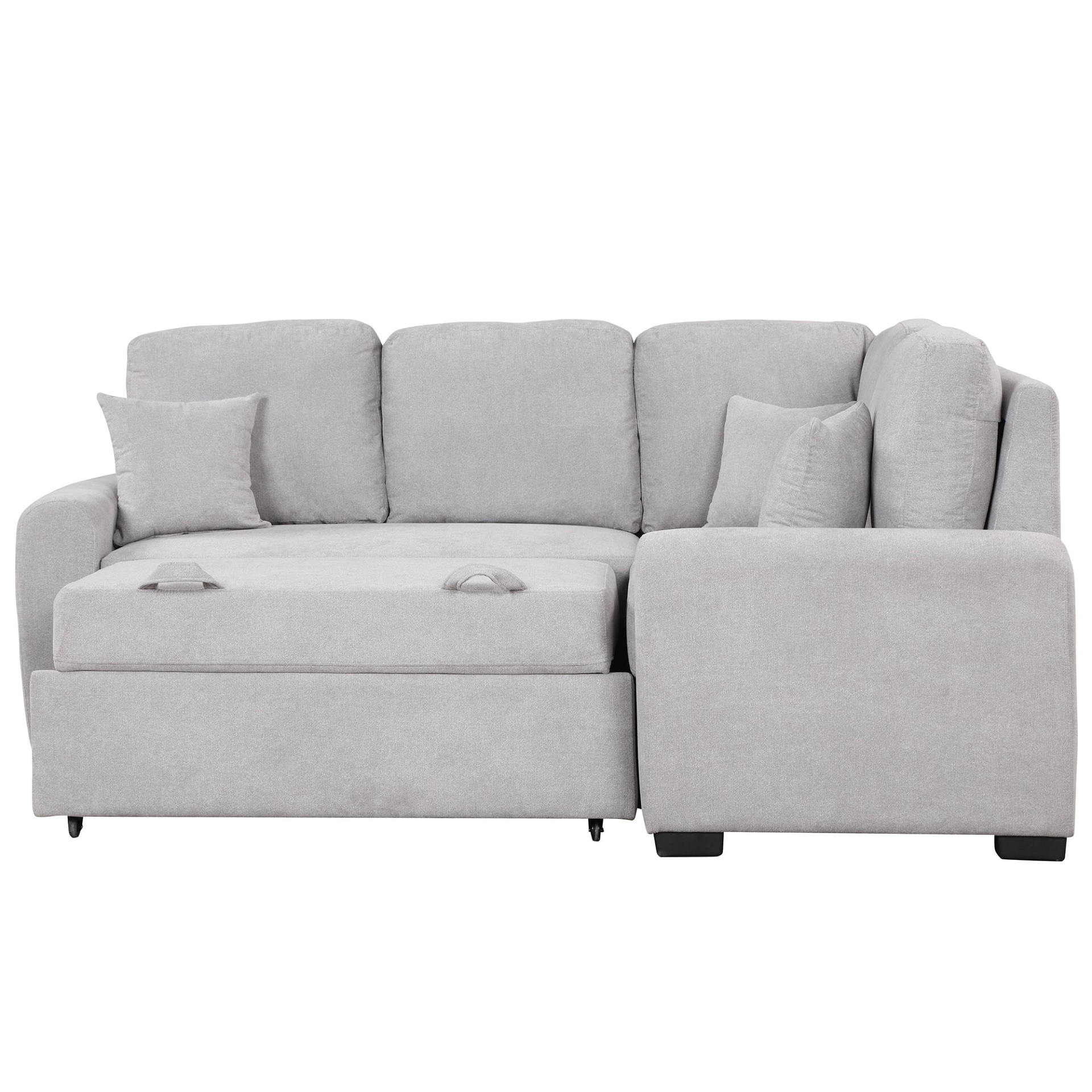 87.4" Sectional Sleeper Sofa with USB Charging Port and Plug Outlet Sensual Secret Boutique