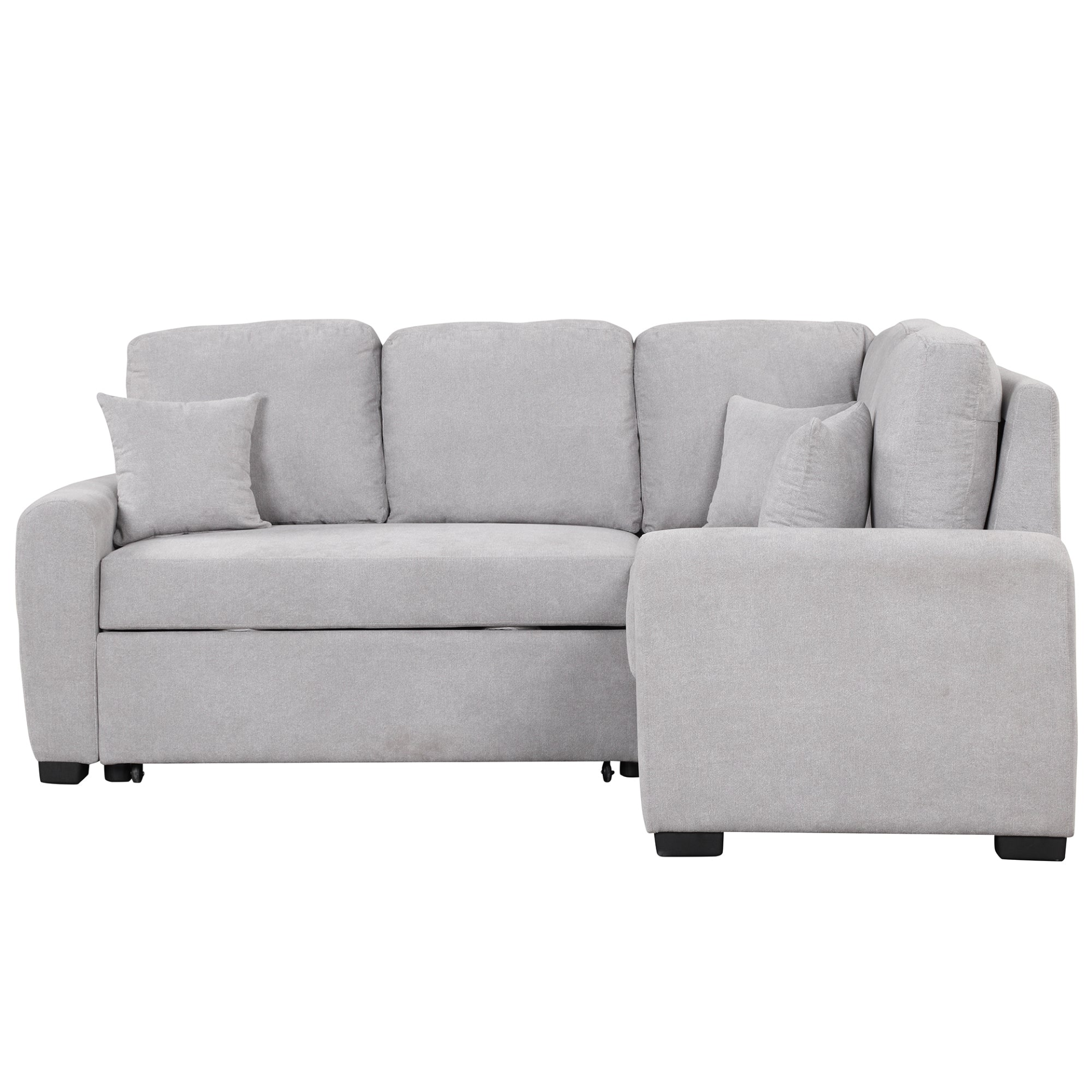 87.4" Sectional Sleeper Sofa with USB Charging Port and Plug Outlet Sensual Secret Boutique