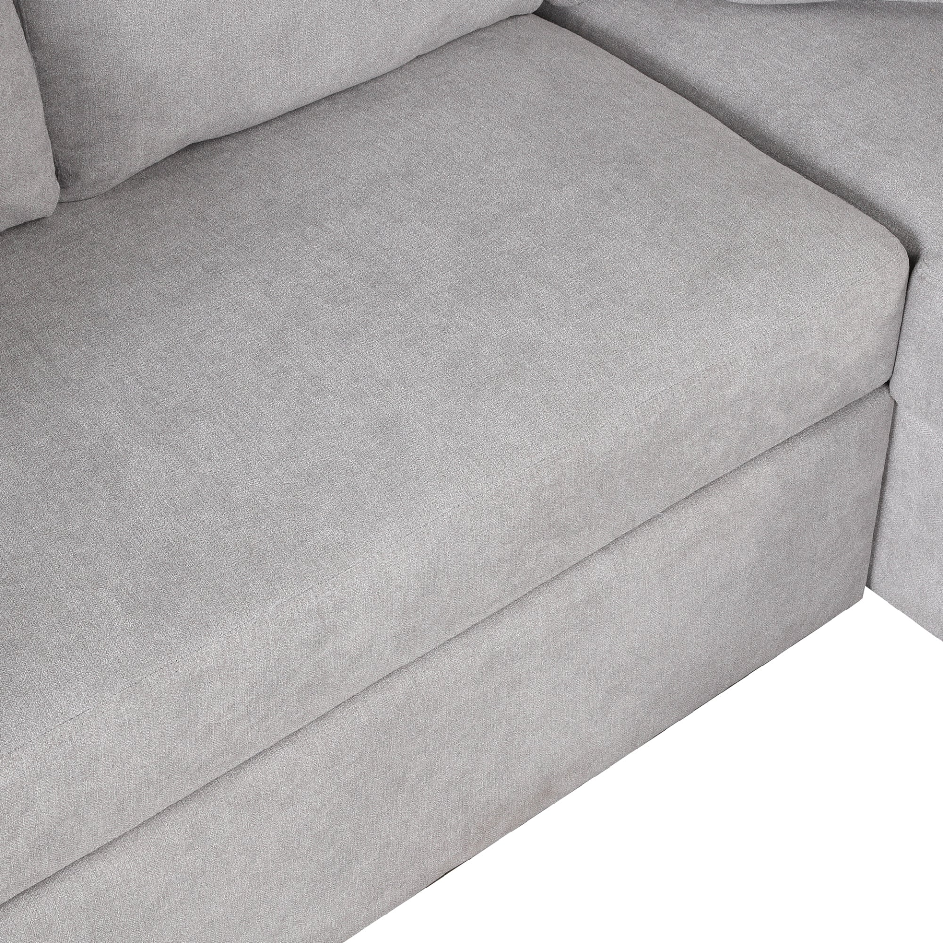 87.4" Sectional Sleeper Sofa with USB Charging Port and Plug Outlet Sensual Secret Boutique