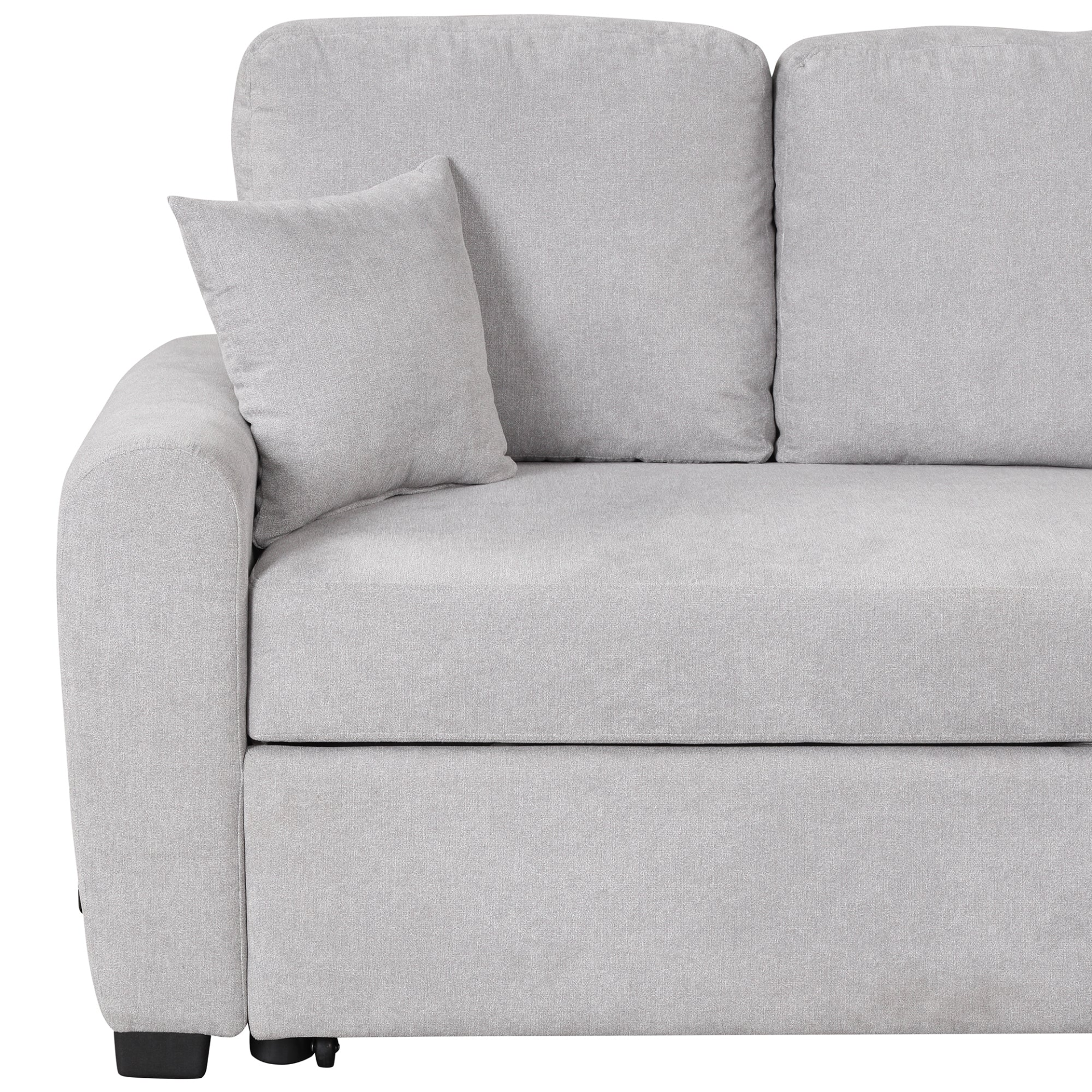 87.4" Sectional Sleeper Sofa with USB Charging Port and Plug Outlet Sensual Secret Boutique