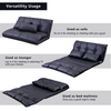 Lazy Sofa Adjustable Folding Futon Sofa Video Gaming Sofa with Two Pillows Sensual Secret Boutique