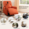 270 Degree Swivel Electric Recliner Home Theater Seating Single Reclining Sofa Rocking Motion Recliner with Phone Holder - Orange Sensual Secret Boutique