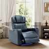 PU Leather Power Recliner Individual Seat Home Theater Recliner - Blue | Ultimate Comfort and Entertainment Sensual Secret Boutique