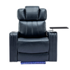 PU Leather Power Recliner Individual Seat Home Theater Recliner - Blue | Ultimate Comfort and Entertainment Sensual Secret Boutique