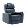 PU Leather Power Recliner Individual Seat Home Theater Recliner - Blue | Ultimate Comfort and Entertainment Sensual Secret Boutique