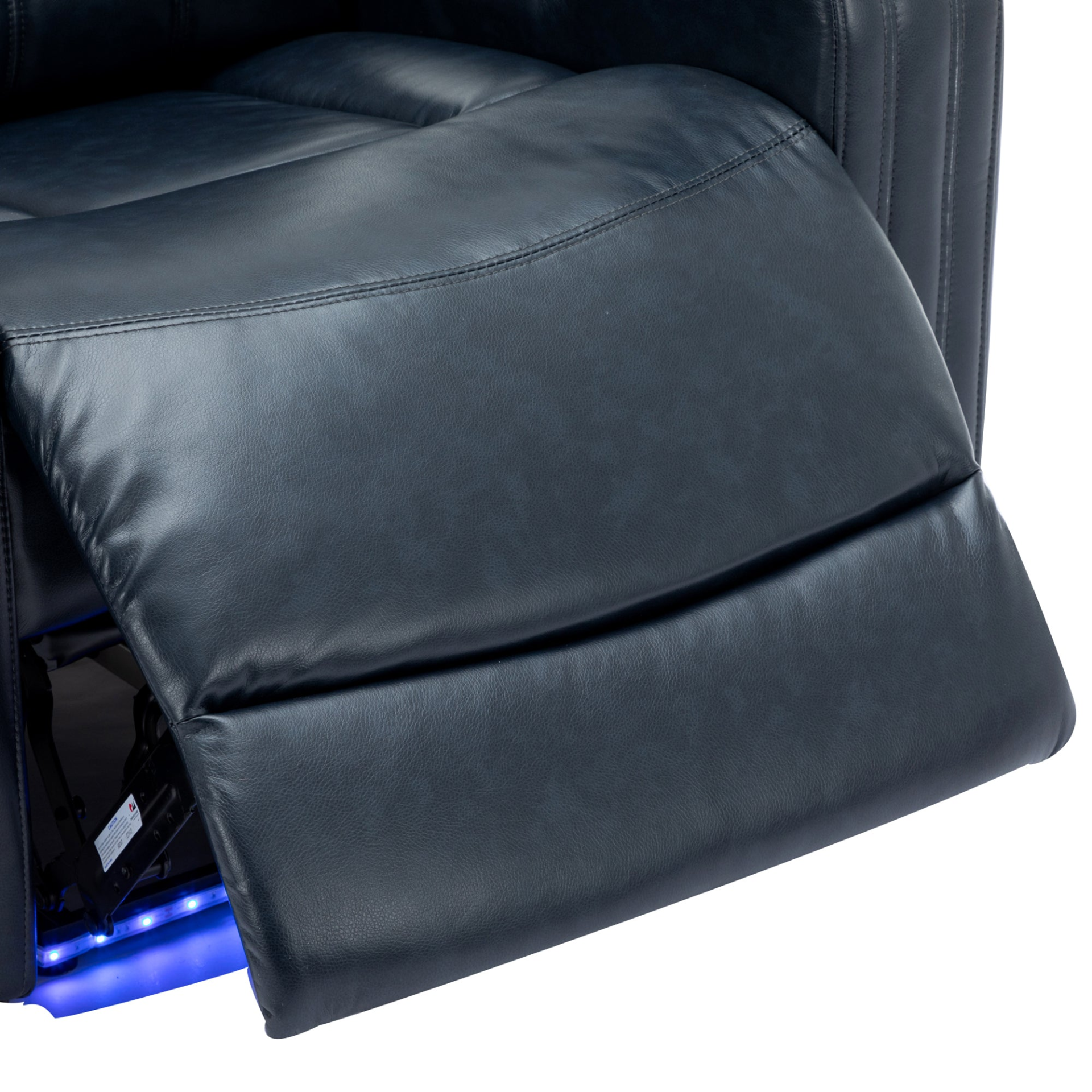 PU Leather Power Recliner Individual Seat Home Theater Recliner - Blue | Ultimate Comfort and Entertainment Sensual Secret Boutique