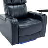 PU Leather Power Recliner Individual Seat Home Theater Recliner - Blue | Ultimate Comfort and Entertainment Sensual Secret Boutique