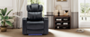 PU Leather Power Recliner Individual Seat Home Theater Recliner - Blue | Ultimate Comfort and Entertainment Sensual Secret Boutique