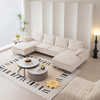 U-Shaped Linen Sectional Sofa with Double Chaises, Beige - Stylish and Versatile Sensual Secret Boutique