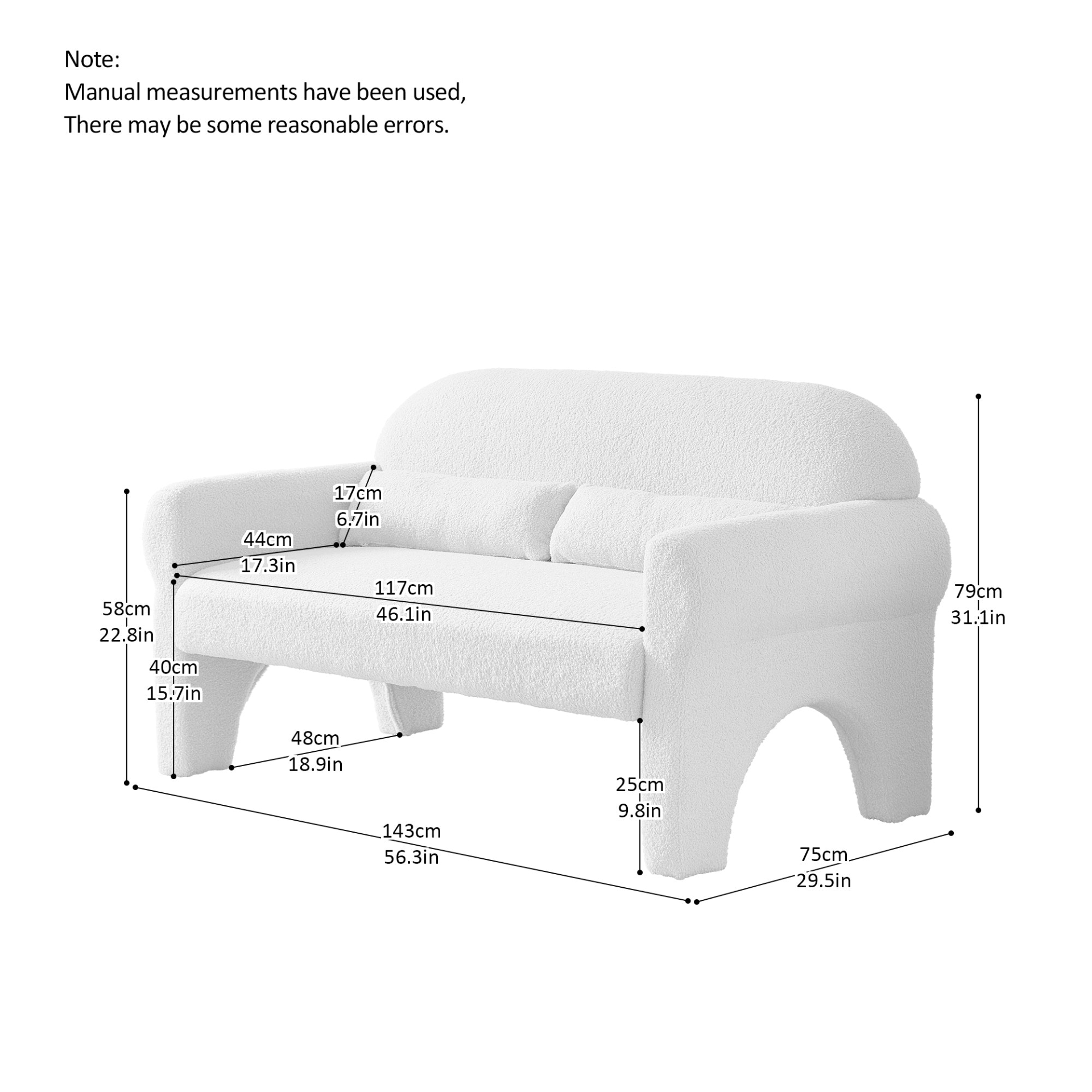 Modern Boucle Loveseat for Living Room - Sleek & Comfortable Sensual Secret Boutique