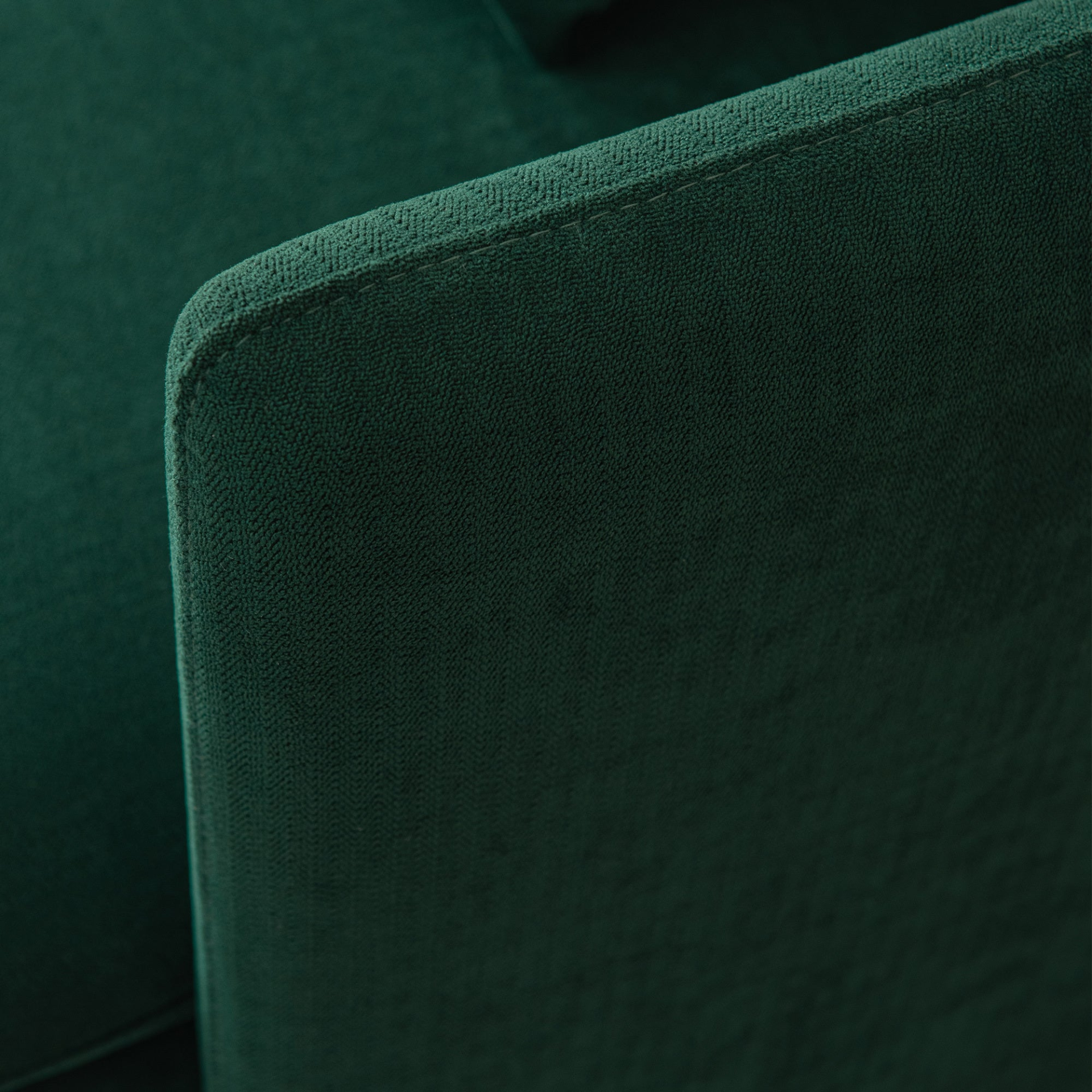 Modern Upholstered Loveseat Sofa - Emerald Cotton Linen (63.8") Sensual Secret Boutique