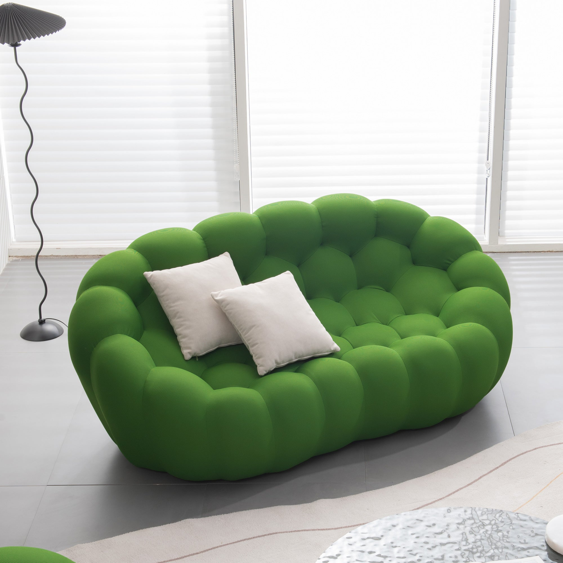 Modern Bubble Floor Couch for Living Room, Green - Luxury and Comfort Guaranteed Sensual Secret Boutique