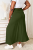 Double Take - Full Size Soft Rayon Drawstring Waist Maxi Skirt Rayon Sensual Secret Boutique