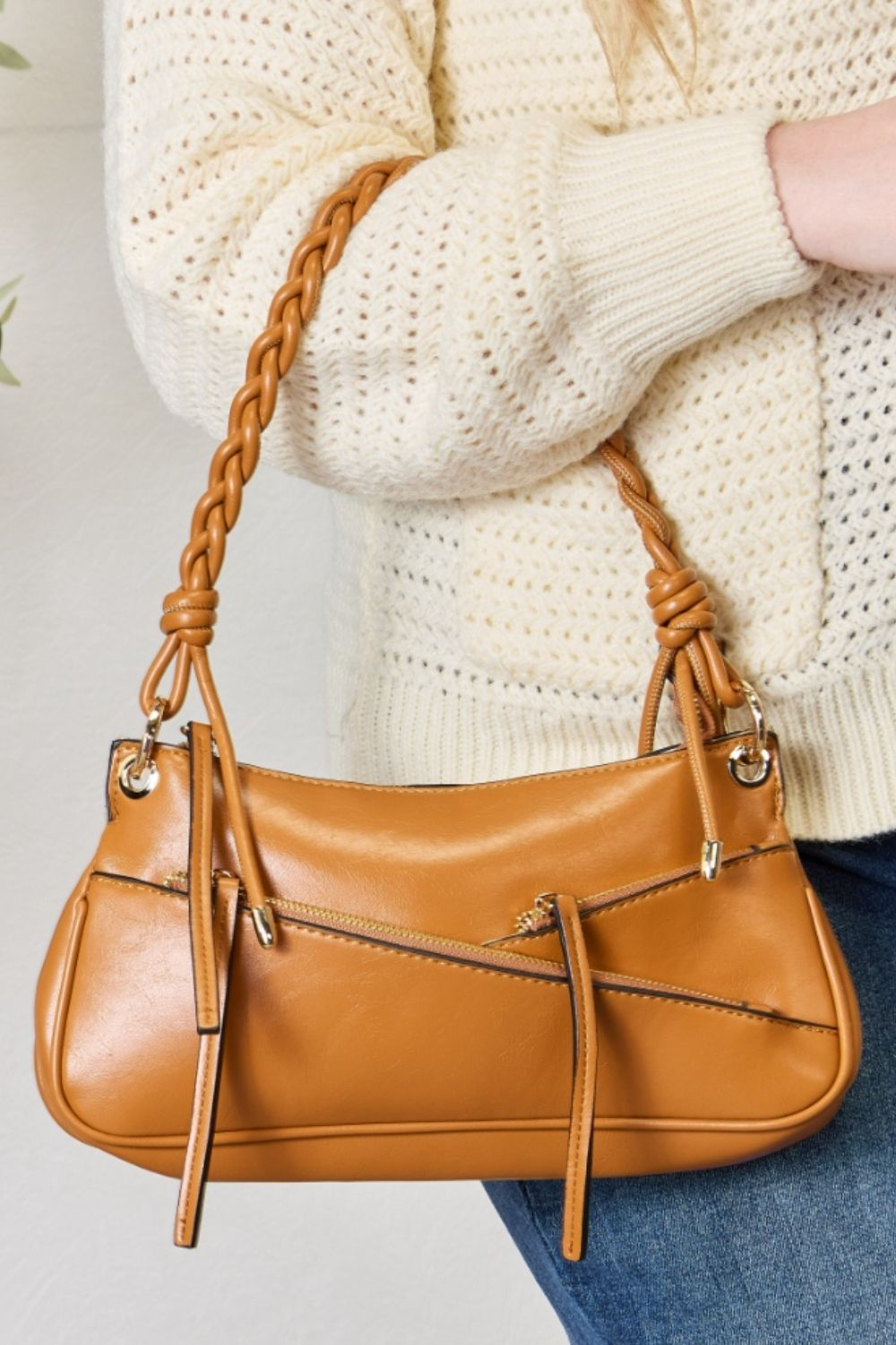 SHOMICO - Braided Strap Shoulder Bag Sensual Secret Boutique