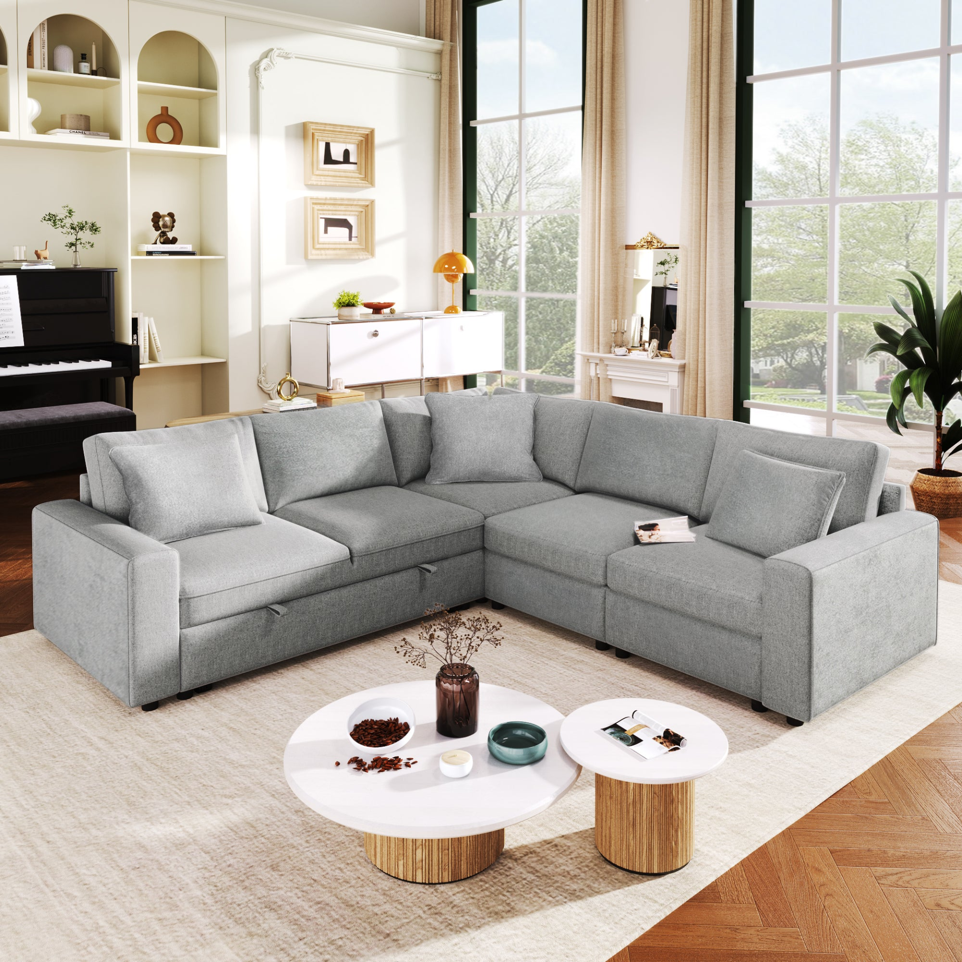 Upgrade Your Space with the 4-Seat L-shaped Modular Sofa Sensual Secret Boutique