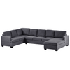 Modern Large Upholstered U-Shape Sectional Sofa, Extra Wide Chaise Lounge Couch, Grey Sensual Secret Boutique