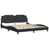 vidaXL Bed Frame with Headboard Black 180x200 cm Super King Faux Leather Sensual Secret Boutique