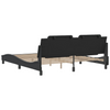 vidaXL Bed Frame with Headboard Black 180x200 cm Super King Faux Leather Sensual Secret Boutique