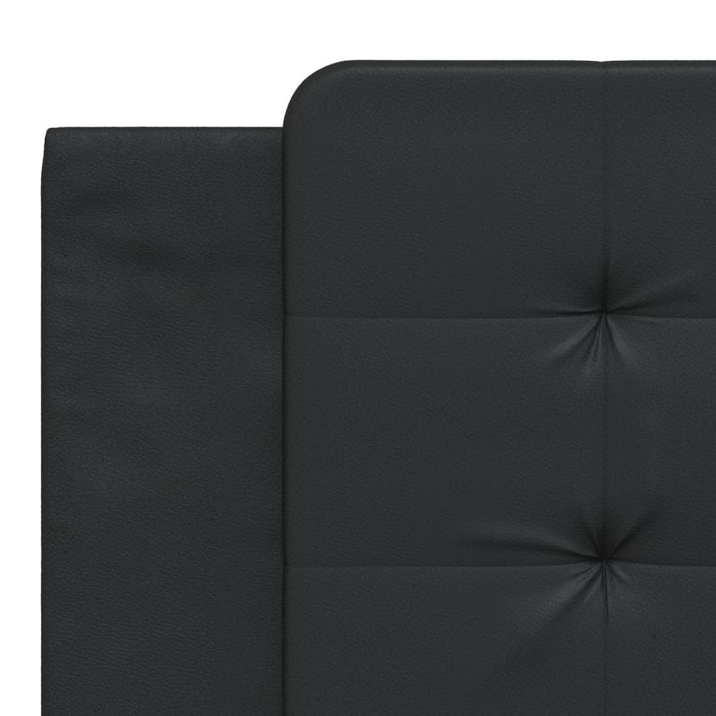 vidaXL Bed Frame with Headboard Black 180x200 cm Super King Faux Leather Sensual Secret Boutique