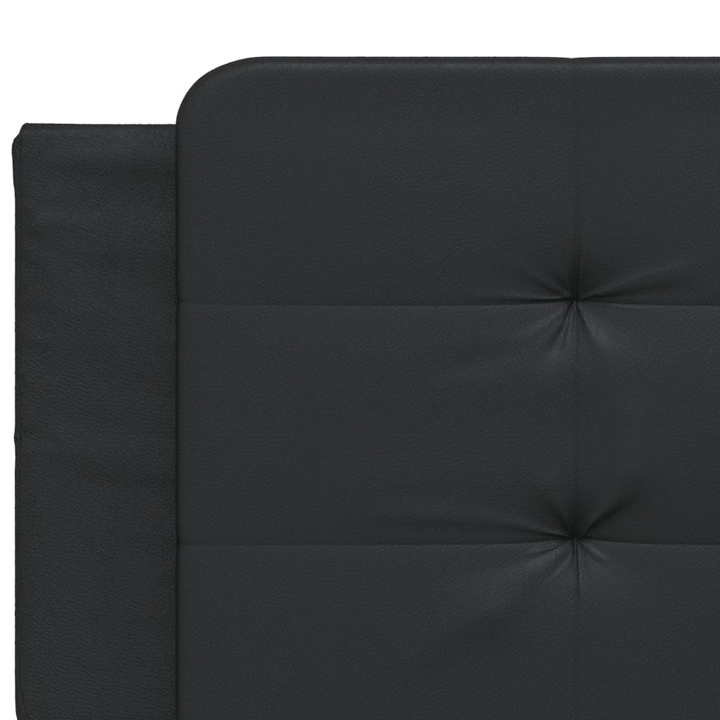 vidaXL Bed Frame with Headboard Black 160x200 cm Faux Leather Sensual Secret Boutique