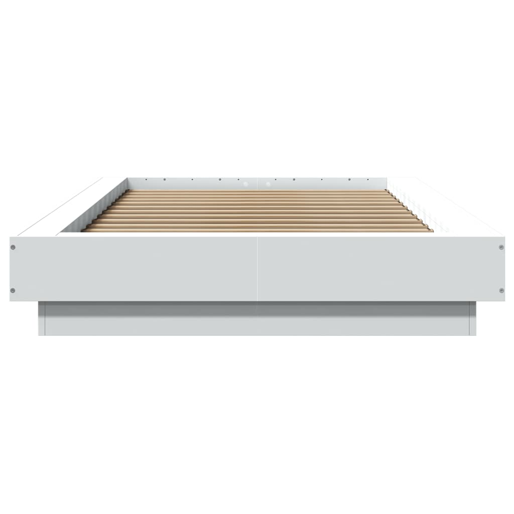 vidaXL Bed Frame White 100x200 cm Engineered Wood - Modern Design, Durable Material Sensual Secret Boutique