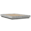 vidaXL Bed Frame Concrete Grey 120x190 cm Small Double Engineered Wood Sensual Secret Boutique