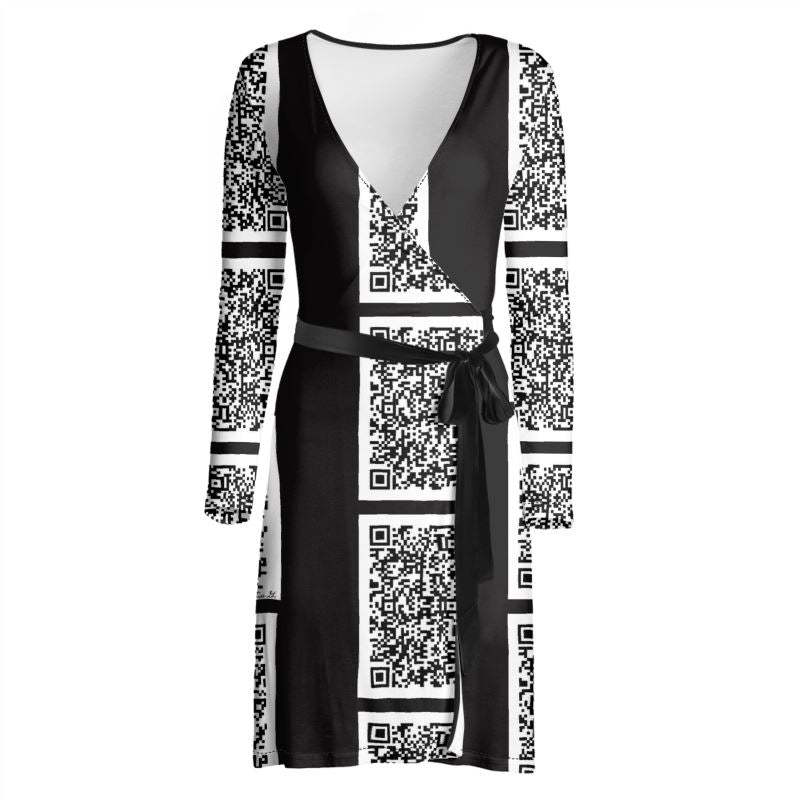 Trendy and Elegant Designer Wrap Dress - Handmade and Flattering Fit