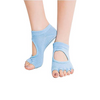 Peep Toe Yoga Socks 3 Pair Pack - Non-Slip Grip, Breathable, Soft Spandex Sensual Secret Boutique