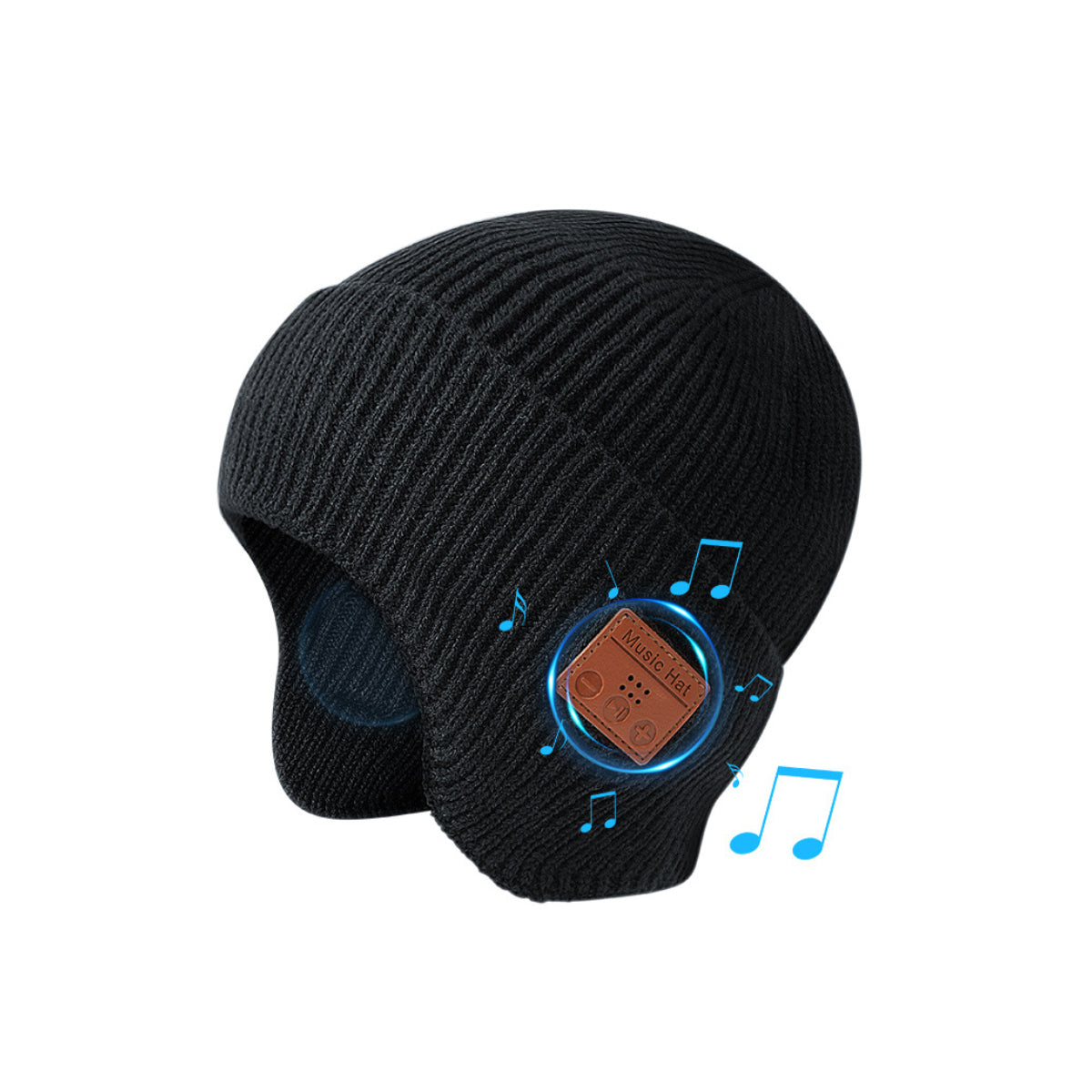 Musical Beanie Hat With Ear Muff and Bluetooth Sensual Secret Boutique