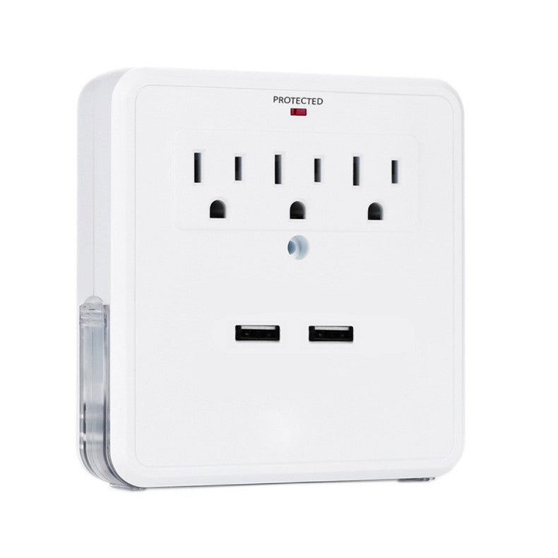 NEW! Classic Combo Wall Adapter with 3 AC Outlets and Surge Protection - Charge Your Gadgets Safely and Conveniently Sensual Secret Boutique