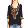 Private Garden Embroidered Tunic Tops In Vivid Colors Sensual Secret Boutique