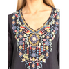 Private Garden Embroidered Tunic Tops In Vivid Colors Sensual Secret Boutique