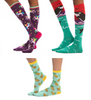 3 Pairs - Orca and Unicorn Over The Calf, Pineapple Crew Flip-Flop V-Toe Tabi Socks Sensual Secret Boutique