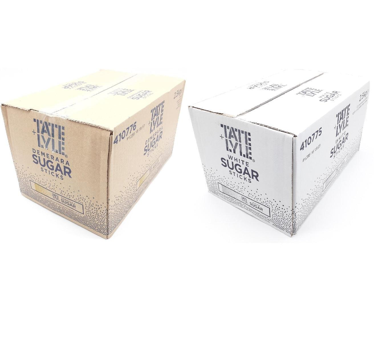 Tate & Lyle Sugar Individual Sticks Sachets - White and Brown Demerara Granulated Sensual Secret Boutique