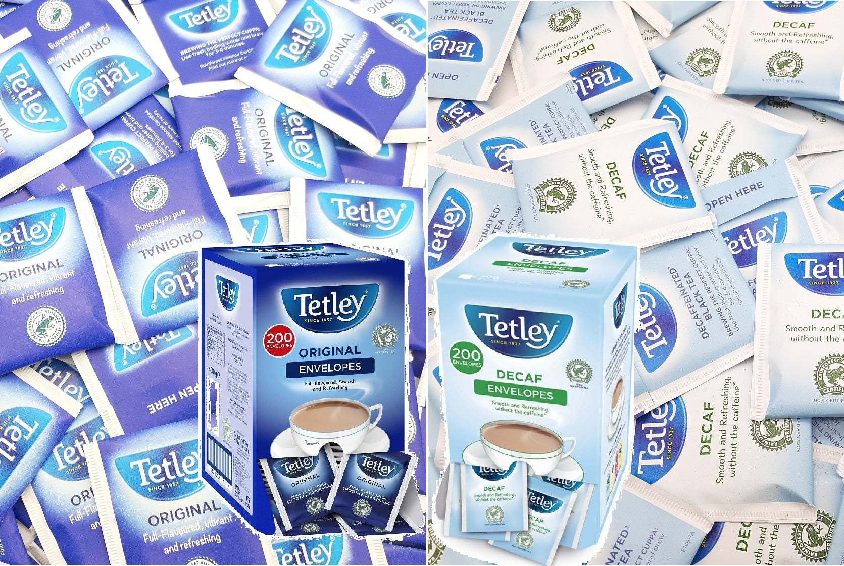 Tetley Tea Bags Envelopes Sachets Teabags - Individually Wrapped, Full-Flavored, and Refreshing Sensual Secret Boutique