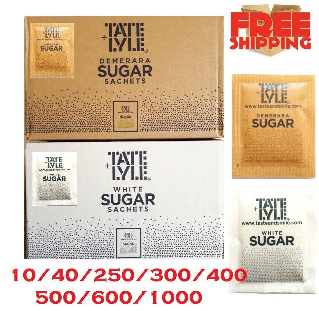 TATE & LYLE Pure Granulated Cane White and Brown Demerara Sugar Sachets Sensual Secret Boutique