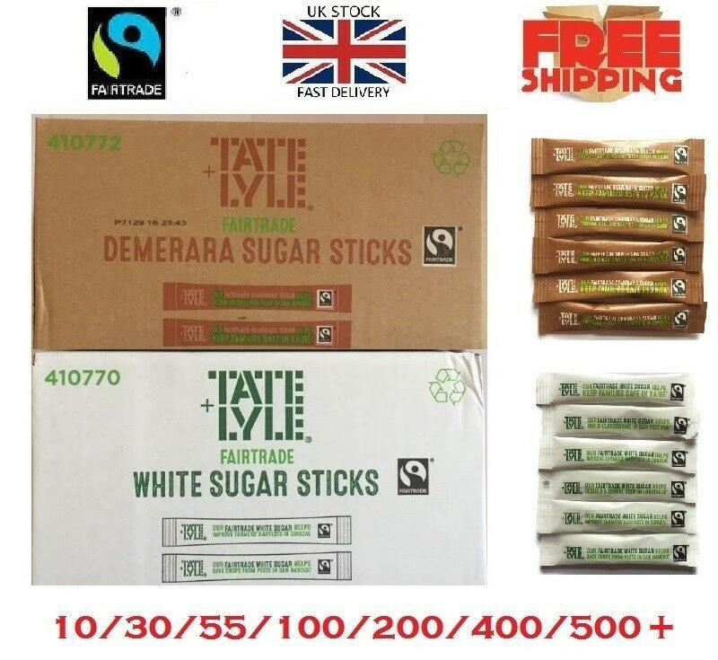 TATE & LYLE Sugar Individual Sticks - White and Brown Demerara Sensual Secret Boutique