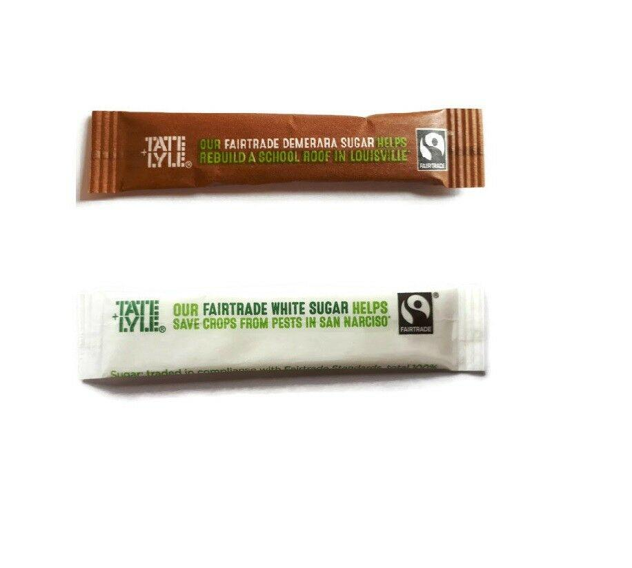 TATE & LYLE Sugar Individual Sticks - White and Brown Demerara Sensual Secret Boutique