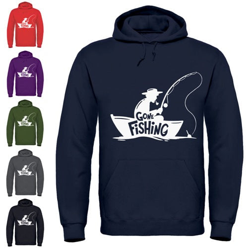 "Gone Fishing" Hoodie - Comfortable and Warm Fishing-themed Pullover Sensual Secret Boutique